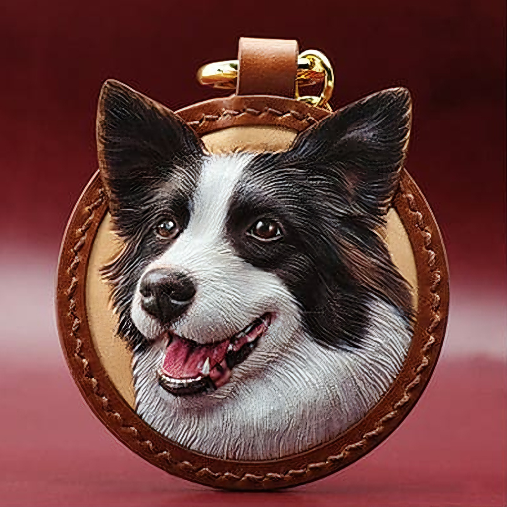 Handmade Pet Leather Carving