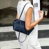 Minimalist Shoulder Bag for Women, Small Top Handle Tote Purse, Everyday Work Handbag