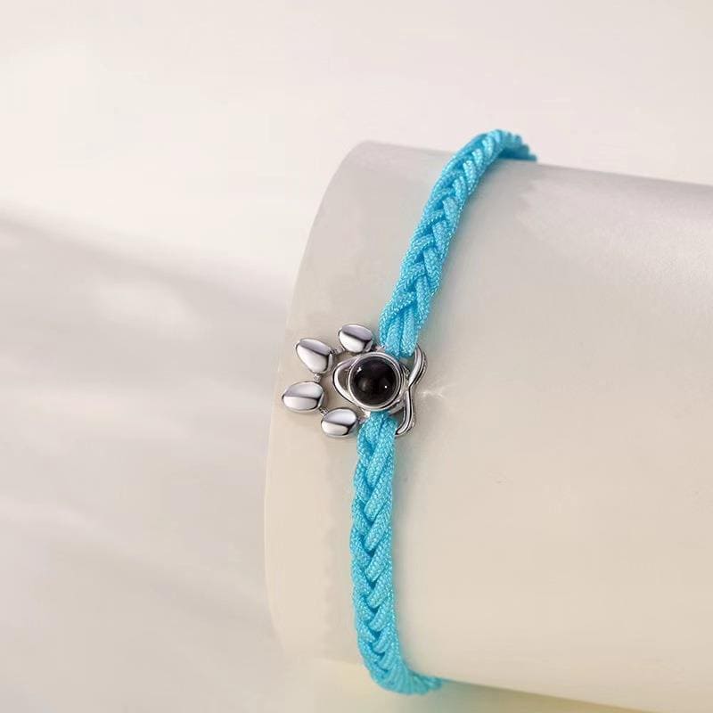 Custom Pet Photo Memory Bracelet – Adjustable Pet Memorial Bracelet