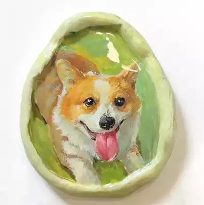 custom stone-like refrigerator magnets set