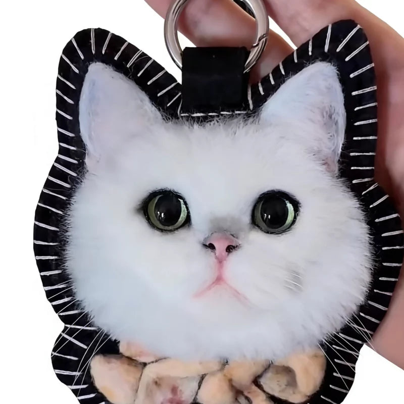 Custom Needle Felted Pet Keychain| Momofelt