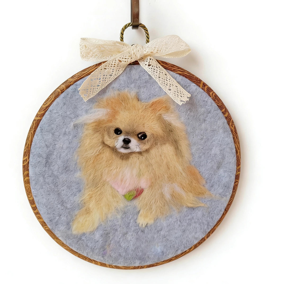 Custom Needle Felt Pet Portrait from Photo | Momofelt