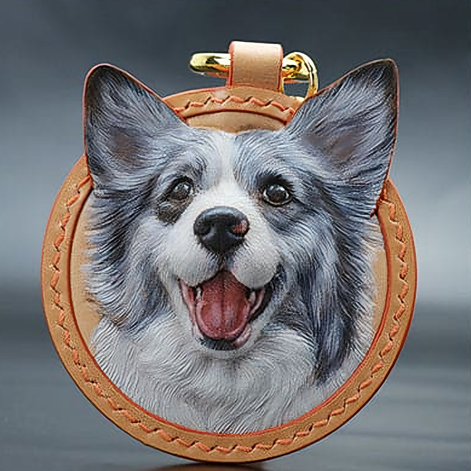 Handmade Pet Leather Carving