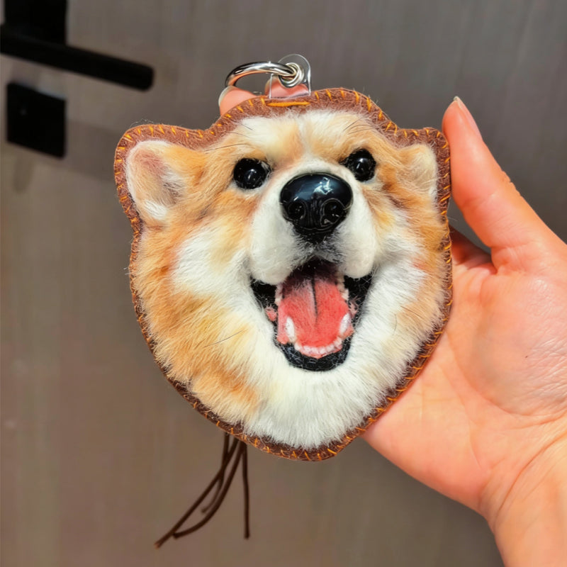Custom Needle Felted Pet Keychain| Momofelt