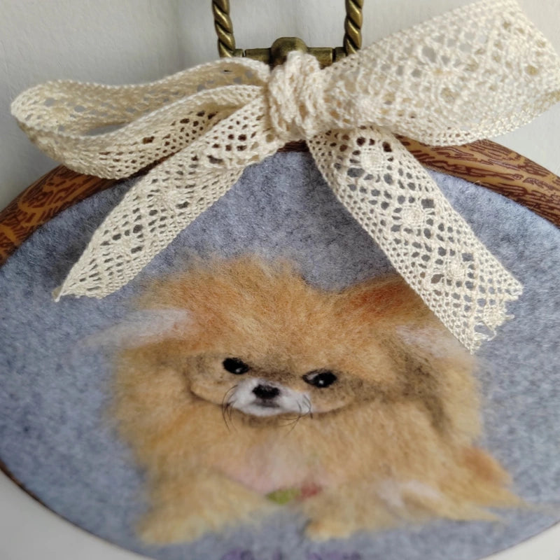 Custom Needle Felt Pet Portrait from Photo | Momofelt