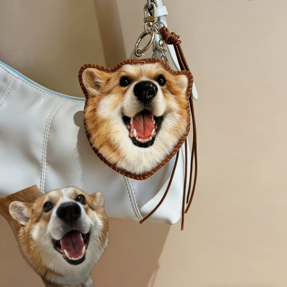 Custom Needle Felted Pet Keychain| Momofelt