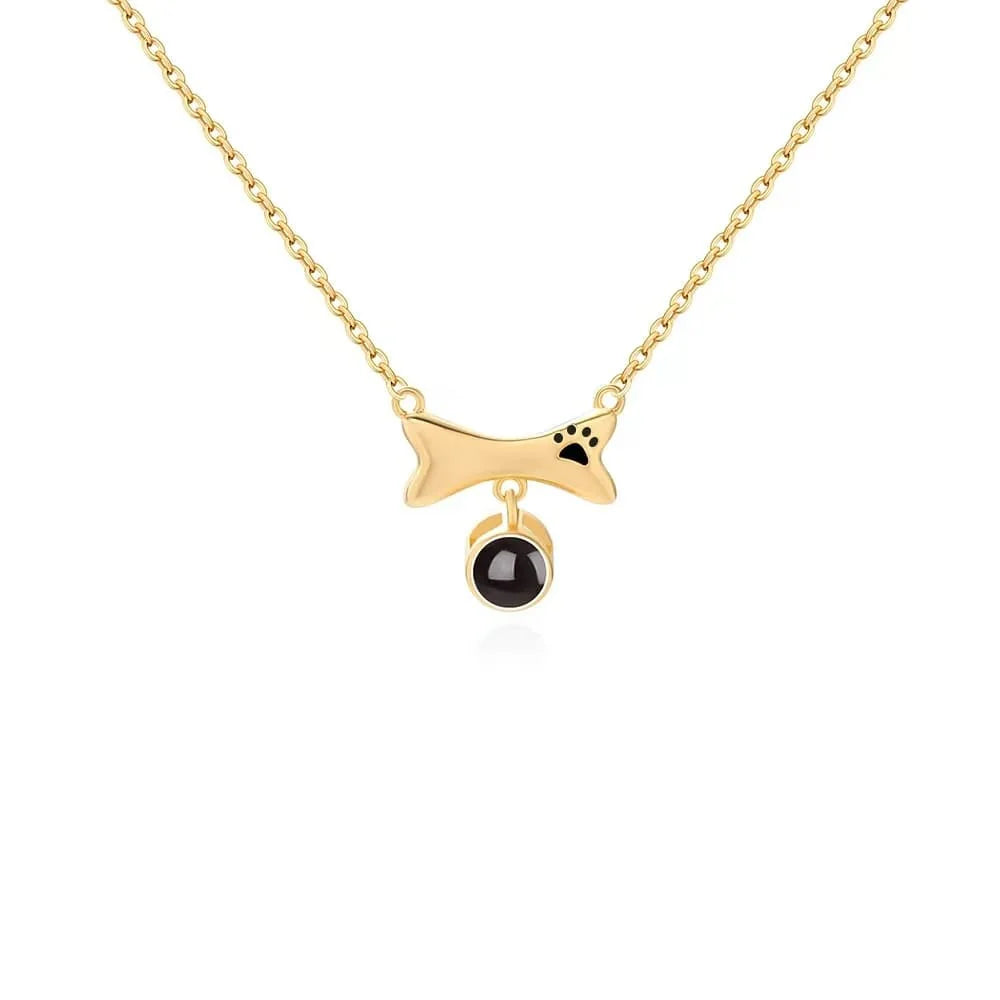 Pet Necklace – Custom Pet Photo Projection Pendant