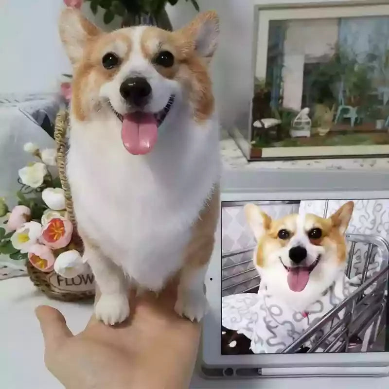 Custom 3D Wool Felt Pet Portrait 