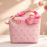 Kids Insulated Lunch Bag, Seersucker Lunch Tote, Back to School Gift