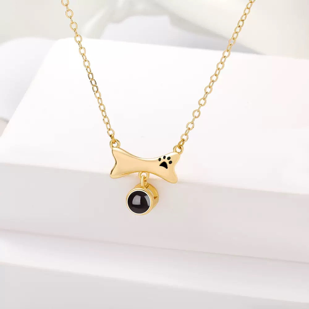 Pet Necklace – Custom Pet Photo Projection Pendant
