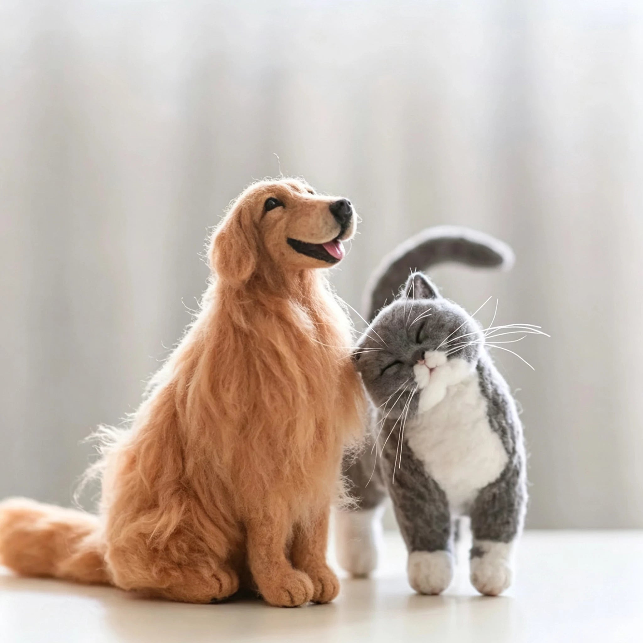 Custom 3D Wool Felt Pet Portrait from Photo | Momofelt