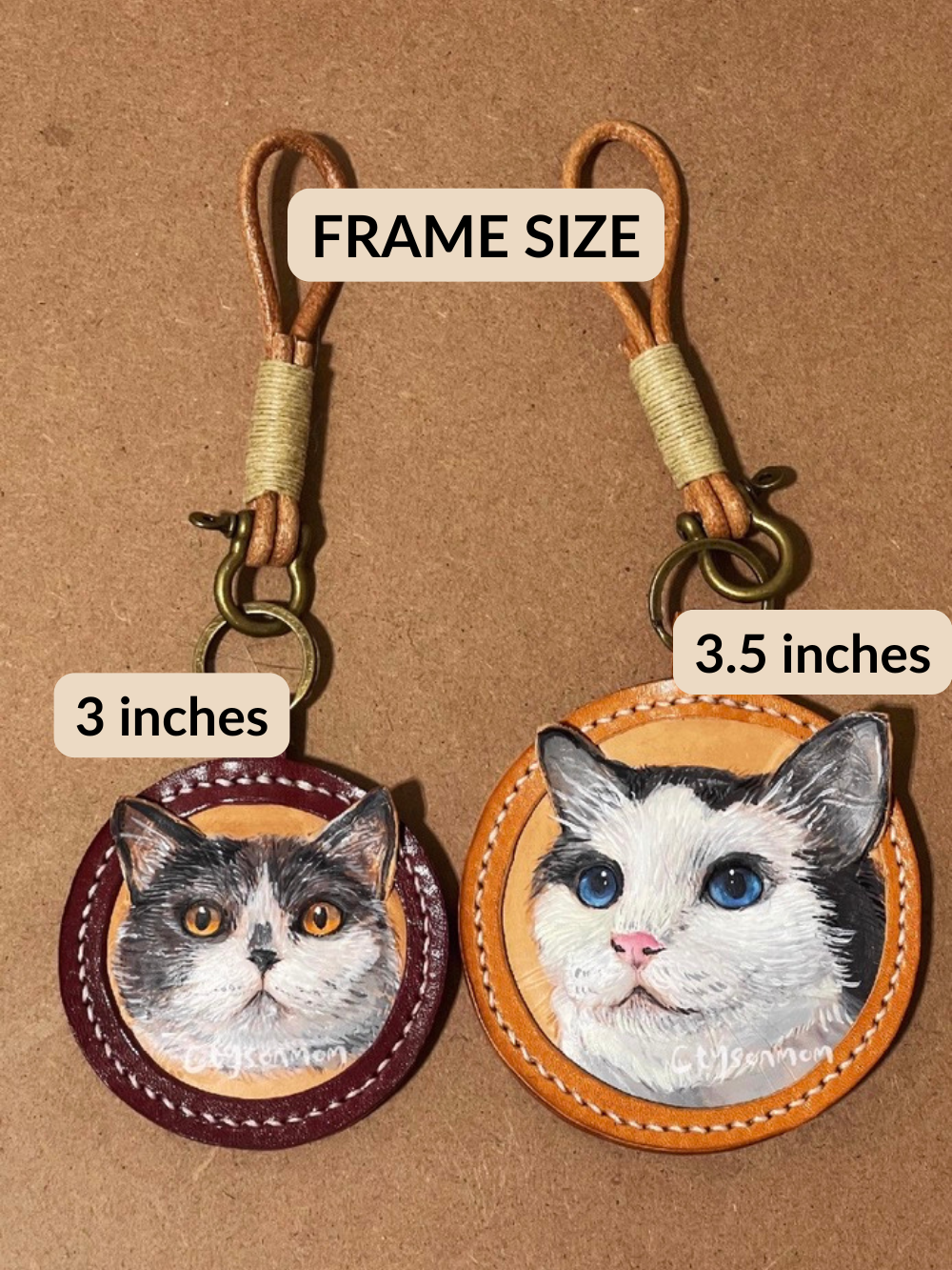 Handmade Pet Leather Carving