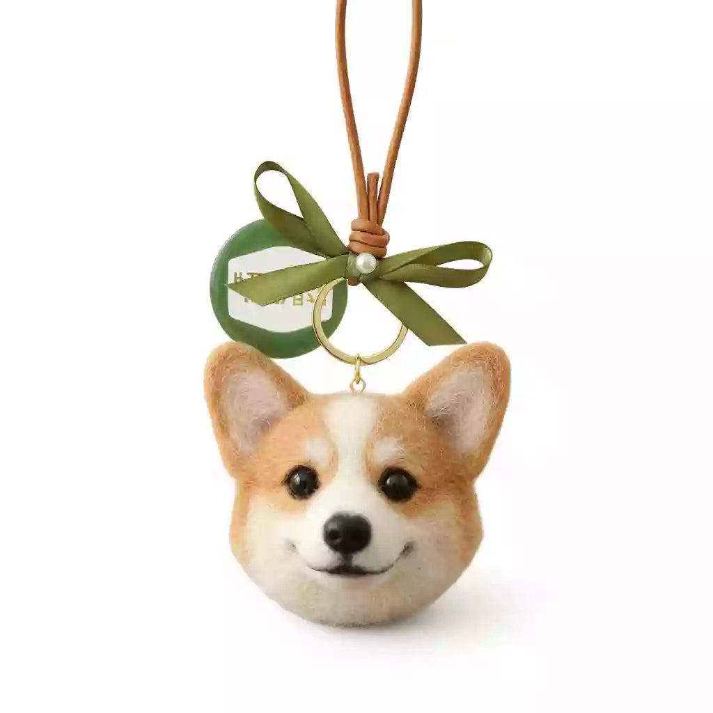 Custom 3D Wool Felt Pet Charm from Photo | Momofelt