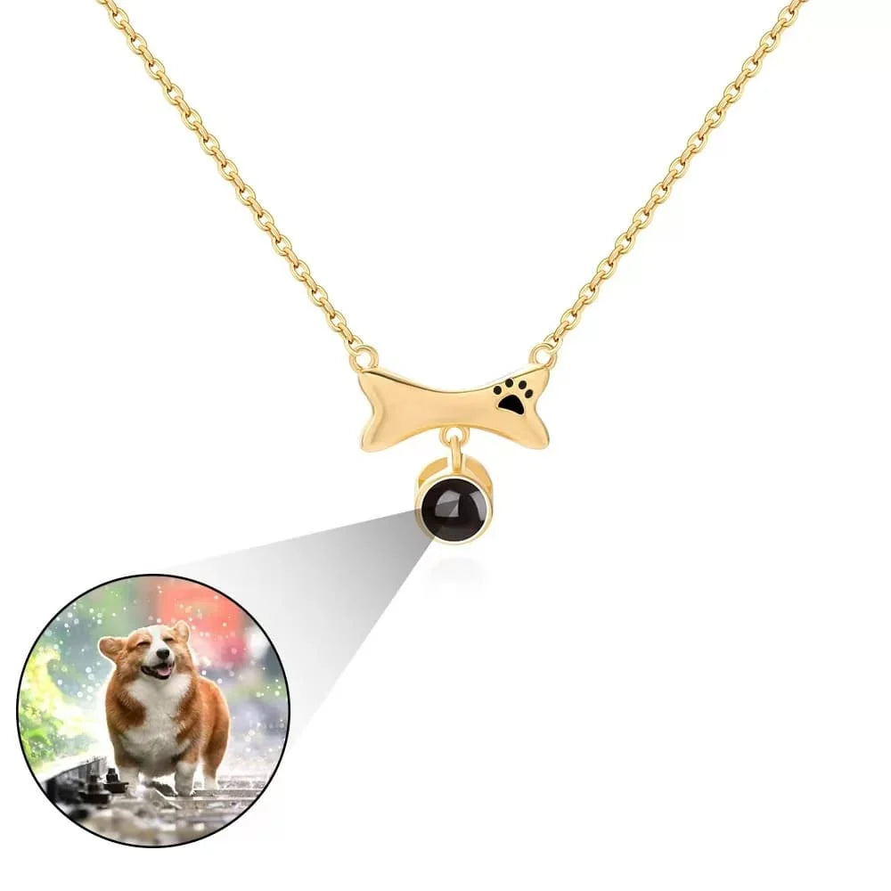 Pet Necklace – Custom Pet Photo Projection Pendant