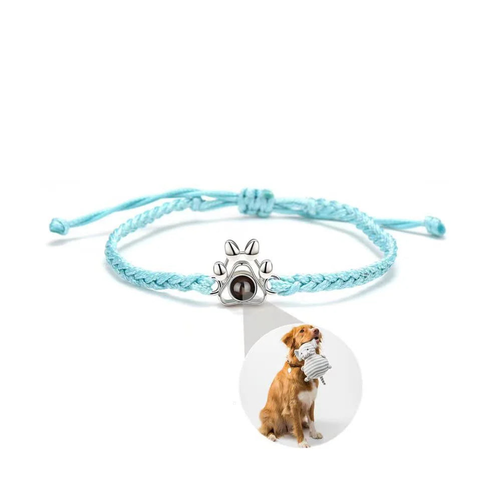 Custom Pet Photo Memory Bracelet – Adjustable Pet Memorial Bracelet